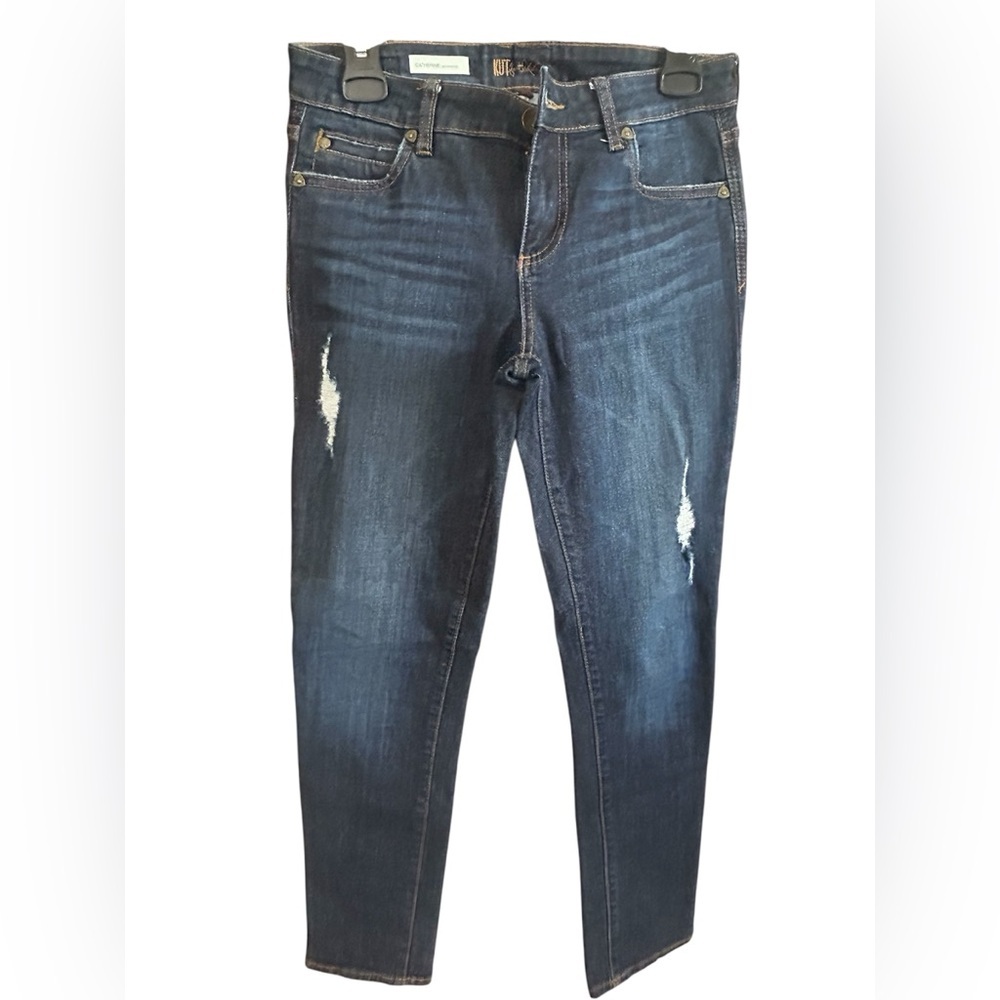 Kut From The Kloth Catherine Boyfriend Jeans Distressed Mid Rise Relaxed Fit 2